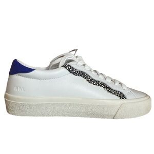 Madewell Sidewalk Low-top in Leather and Calf Hair Wave Edition Sneakers